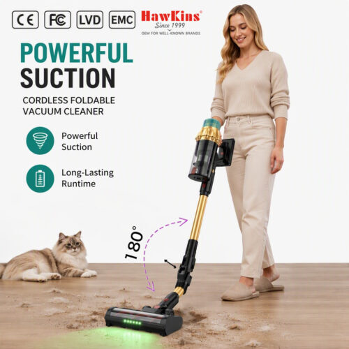 Cordless Foldable Tube Vacuum Cleaner